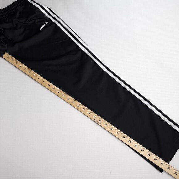 Adidas Essentials 3 Stripes Tricot Open Hem Track Pants Womens Medium Black Y2K - Picture 5 of 16